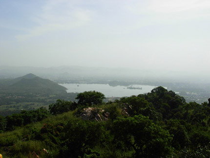 Sajjangarh offers a panoramic overview of the city's lakes.