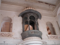 Carved window of Monsoon Palace (Sajjan garh), Udaipur.